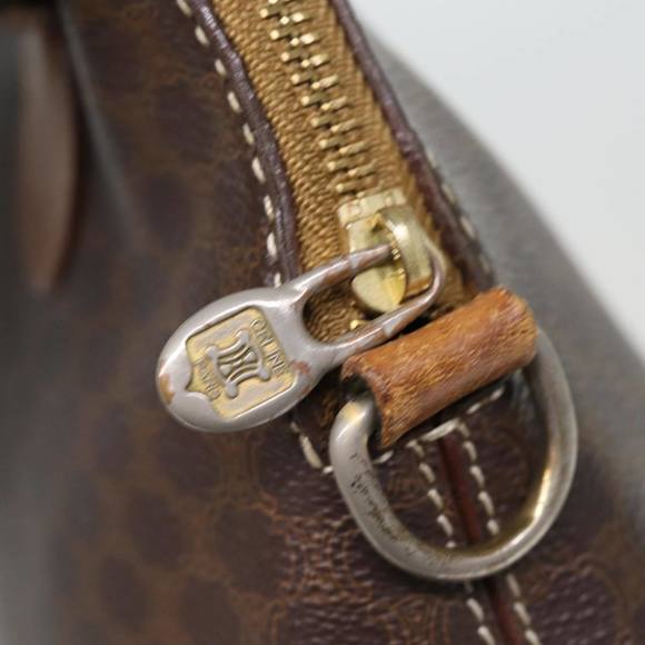 CELINE Macadam Canvas Hand Bag PVC 2way Brown Auth 75627 - Picture 9 of 16